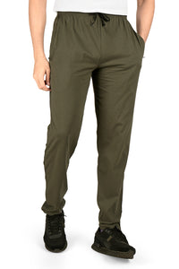 Men's POLYESTER TRACK PANTS | OLIVE | SIZES FROM M TO 7XL.