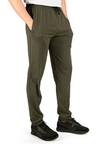 Men's POLYESTER TRACK PANTS | OLIVE | SIZES FROM M TO 7XL.