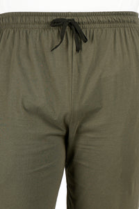 Men Solid Olive Track Pants