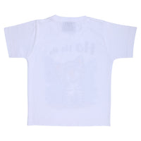 NEO GARMENTS Kids Unisex Round Neck Printed Cotton T-shirt - CAT Ha Ha Ha | SIZE FROM 1 YRS TO 7 YRS.