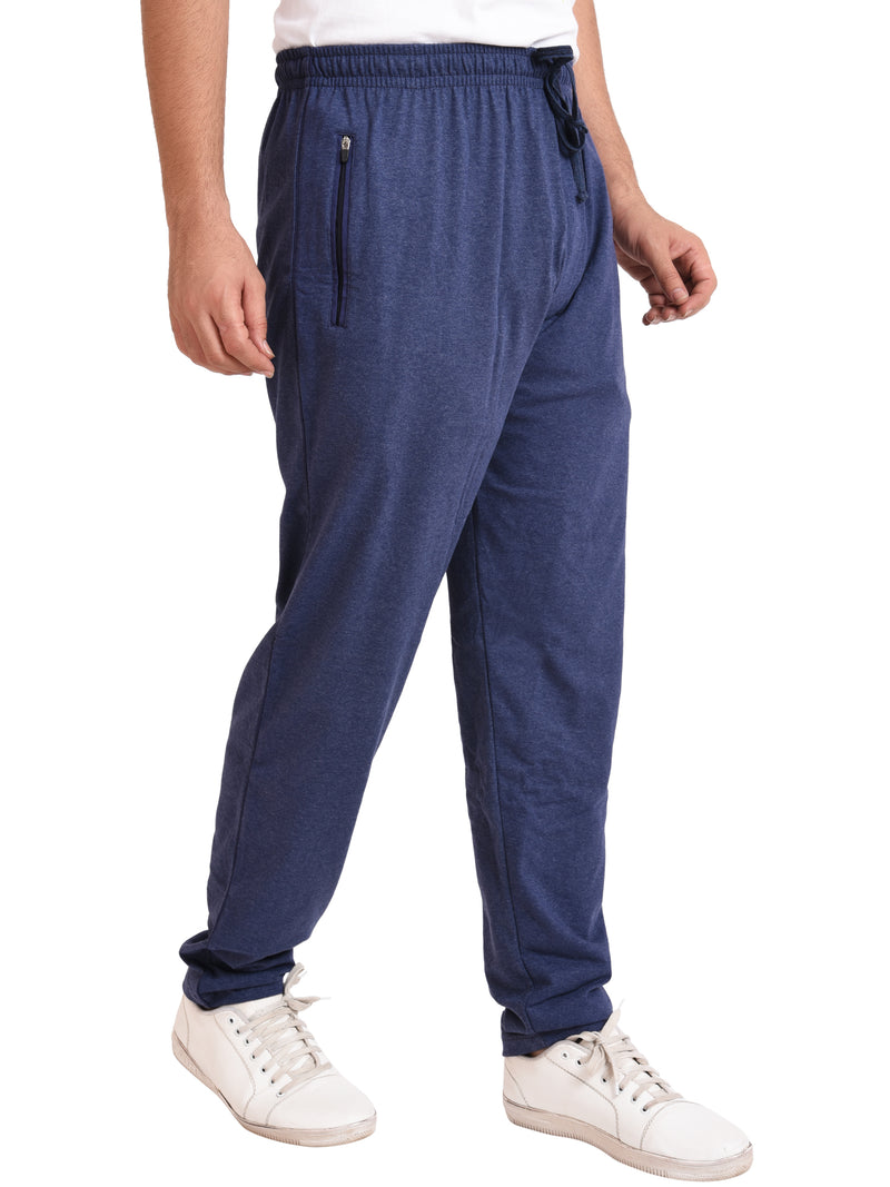 Men's Cotton TRACK PANTS | DENIM BLUE | SIZES FROM M TO 9XL.