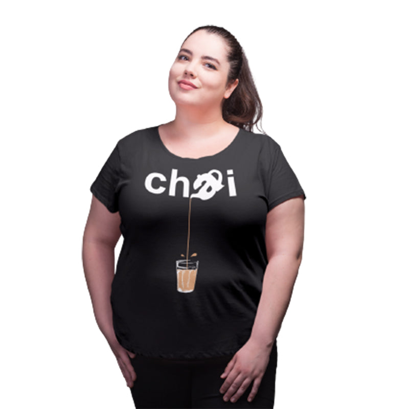 NEO GARMENTS Women's Cotton Round Neck PLUS size T-shirt - CHAi | SIZE FROM S-32" TO 8XL-52"