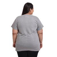 Women Cotton Round Neck Plus Size T-shirt | ALIEN |  SIZES - S-32" TO 8XL-52".