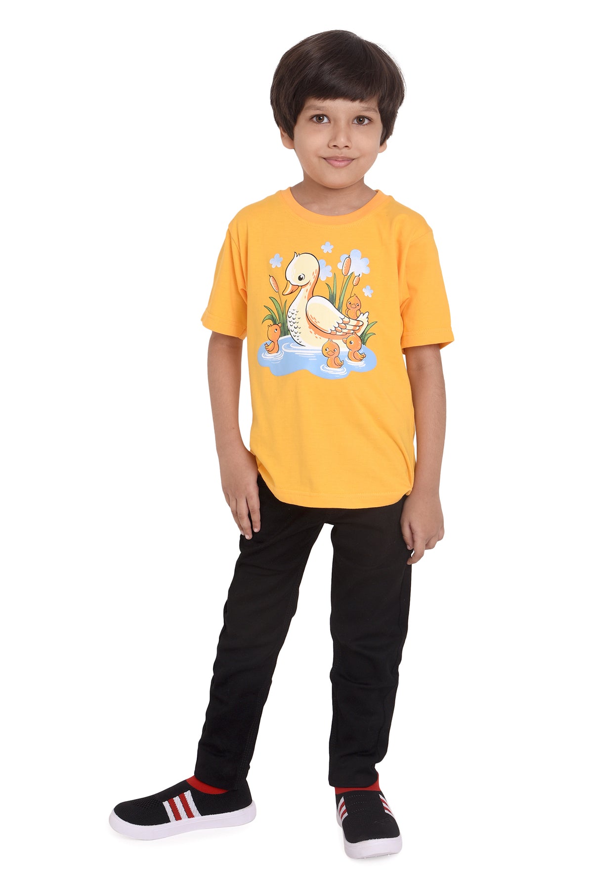 NEO GARMENTS Kid's Boys & Girls Round Neck Cotton T-shirt | DUCK. | SIZE FROM 1YRS TO 7YRS.