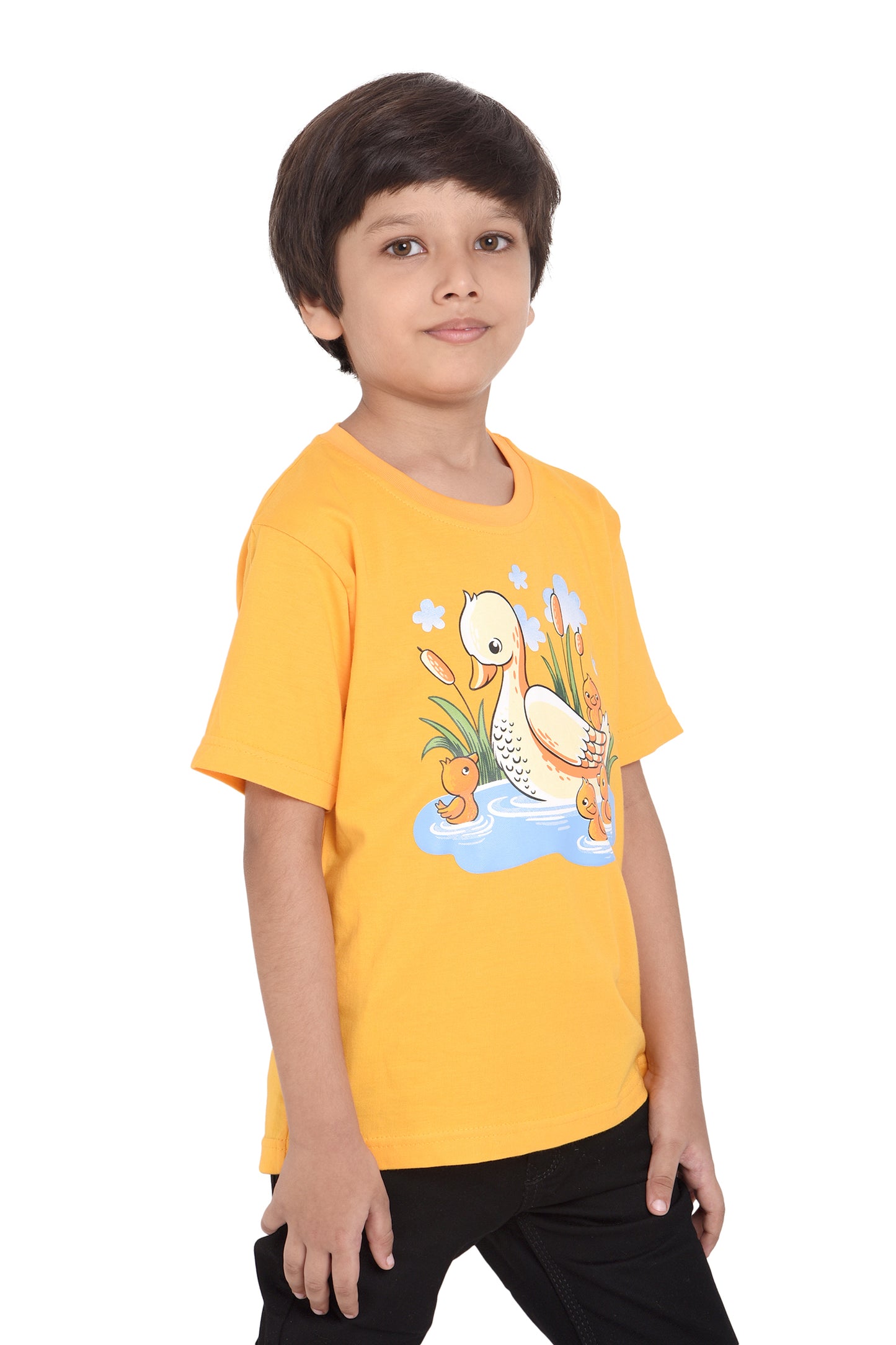 NEO GARMENTS Kid's Boys & Girls Round Neck Cotton T-shirt | DUCK. | SIZE FROM 1YRS TO 7YRS.