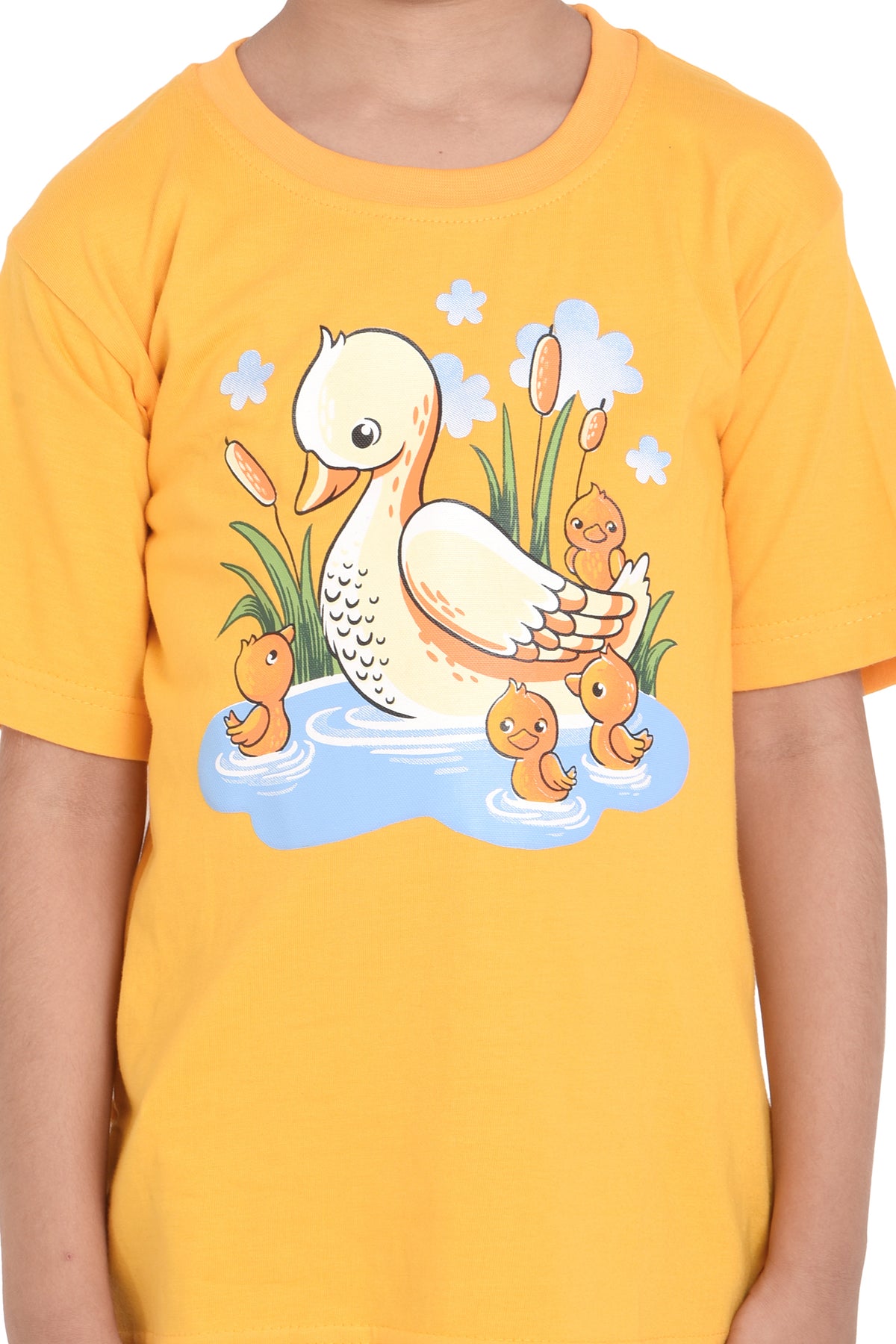 NEO GARMENTS Kid's Boys & Girls Round Neck Cotton T-shirt | DUCK. | SIZE FROM 1YRS TO 7YRS.