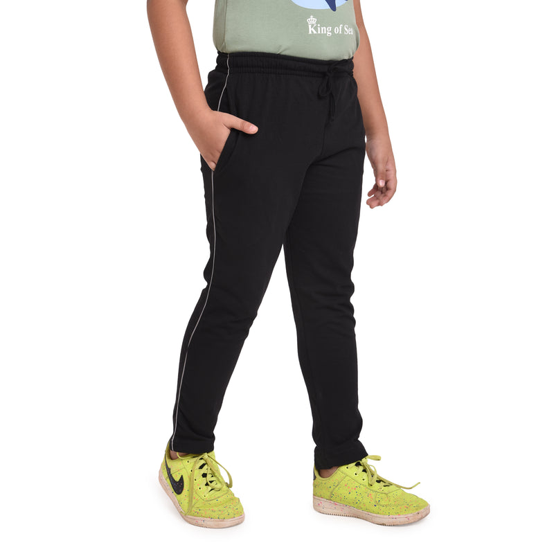 Neo Garments Boy's Cotton Track Pant | BLACK | SIZE FROM 1YRS TO 15YRS.