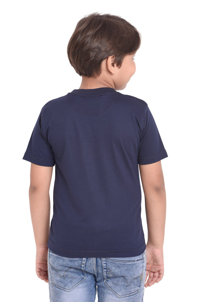 NEO GARMENTS Kids Unisex Round Neck Printed Cotton T-shirt - SHARK. | SIZE FROM 1 YRS TO 7 YRS.