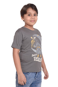 NEO GARMENTS Boys Cotton Round Neck Half sleeves T-Shirt - I NEED MORE SPACE. | SIZE FROM 7YRS TO 14YRS.