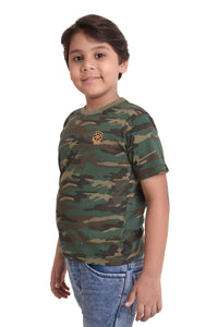 Boys Cotton Round Neck Half sleeves T-Shirt - CAMOUFLAGE. | SIZE FROM 7 YRS TO 14 YRS