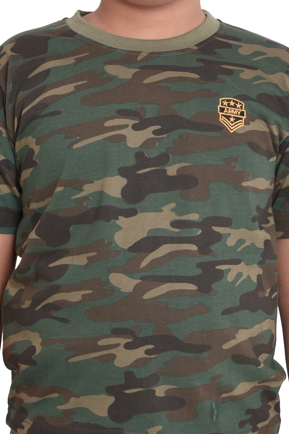 Boys Cotton Round Neck Half sleeves T-Shirt - CAMOUFLAGE. | SIZE FROM 7 YRS TO 14 YRS