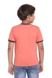 NEO GARMENTS Kids Unisex Round Neck Printed Cotton T-shirt - DINO. | SIZE FROM 1YRS TO 7YRS.