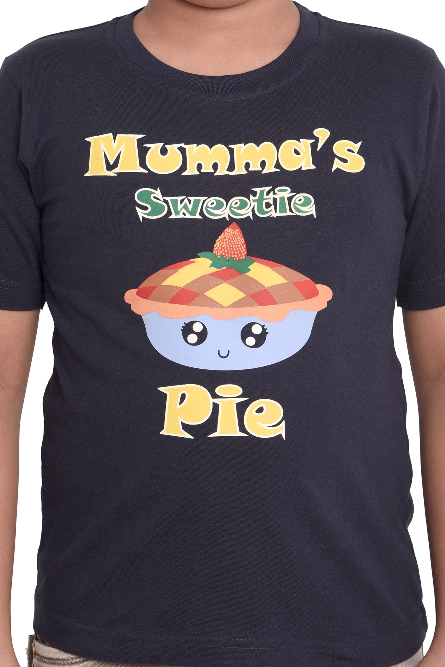 NEO GARMENTS Kids Unisex Round Neck Printed Cotton T-shirt - MUMMA'S SWEETIE PIE | SIZE FROM 1 YRS TO 7 YRS.