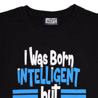 NEO GARMENTS Boys Cotton Round Neck Half sleeves T-Shirt - EDUCATION RUINED ME. | SIZE FROM 7 YRS TO 14 YRS