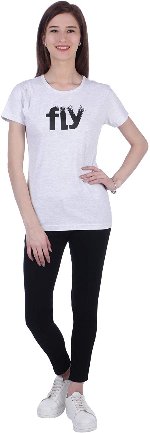 NEO GARMENTS Women's Cotton Round Neck T-shirt - FLY | SIZE FROM S-32" TO 8XL-52"