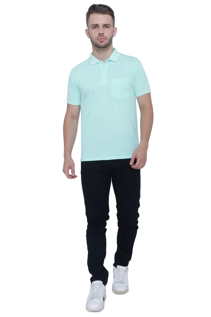 Neo Garments Men's Cotton Polo Neck Half Sleeve T-Shirt | SIZES FROM XS TO 2XL