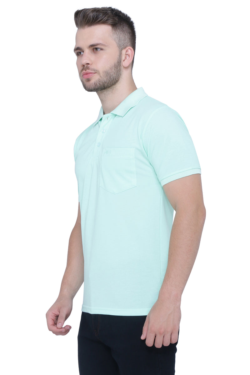 Neo Garments Men's Cotton Polo Neck Half Sleeve T-Shirt | SIZES FROM XS TO 2XL