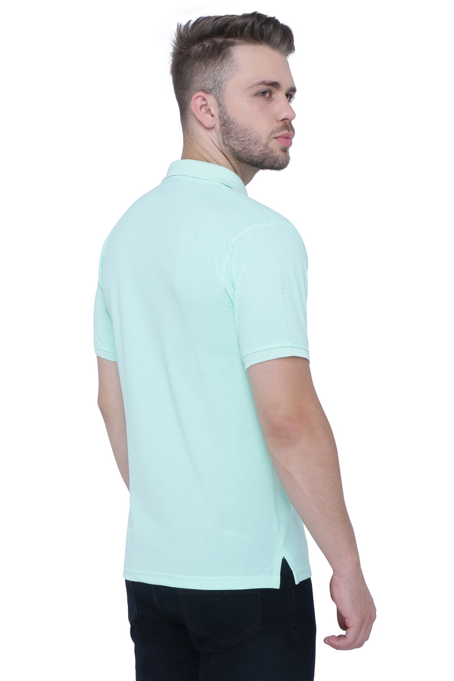 Neo Garments Men's Cotton Polo Neck Half Sleeve T-Shirt | SIZES FROM XS TO 2XL