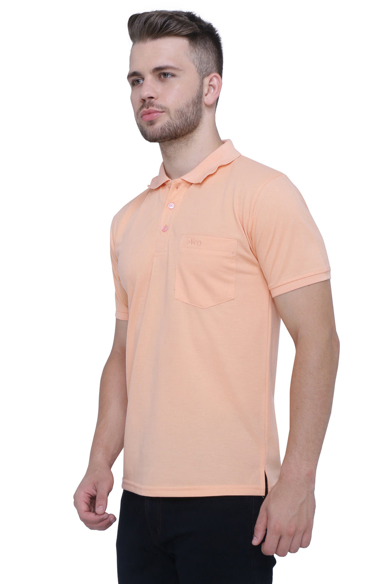 Neo Garments Men's Cotton Polo Neck Half Sleeve T-Shirt | SIZES FROM XS TO 2XL