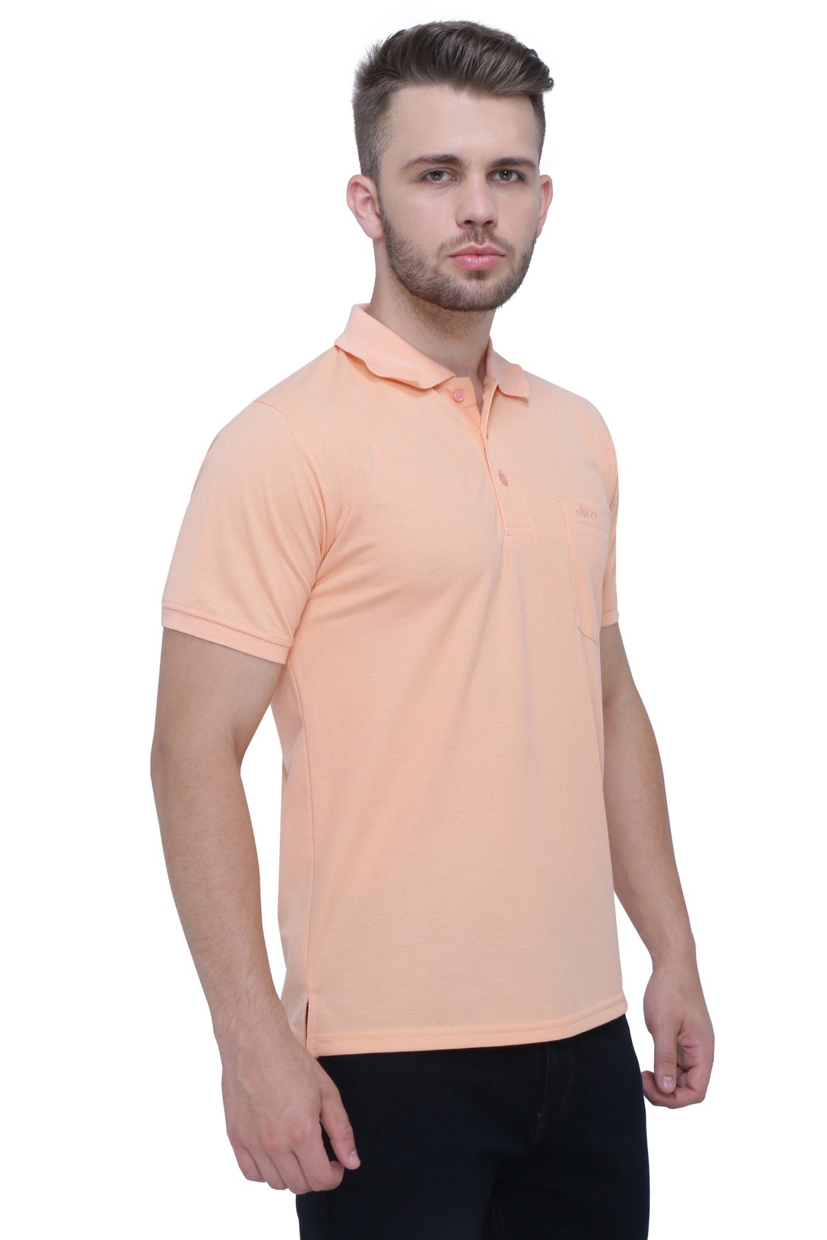 Neo Garments Men's Cotton Polo Neck Half Sleeve T-Shirt | SIZES FROM XS TO 2XL