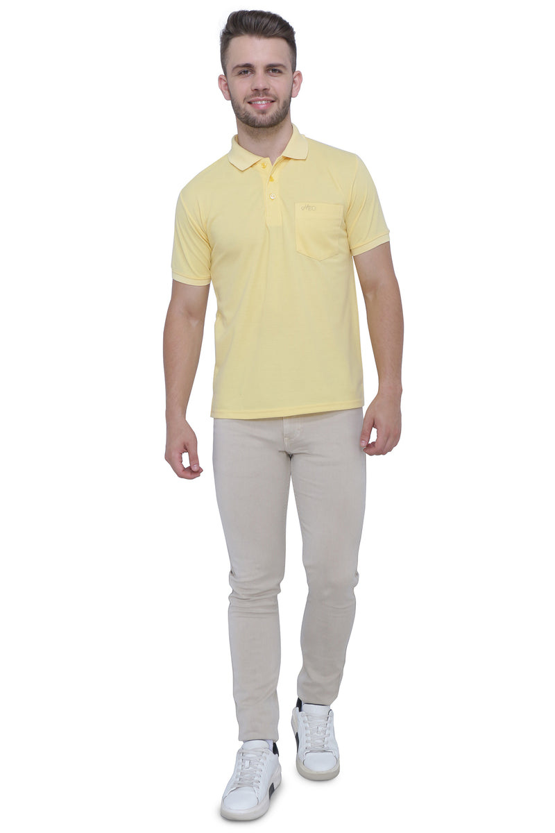 Neo Garments Men's Cotton Polo Neck Half Sleeve T-Shirt | SIZES FROM XS TO 2XL