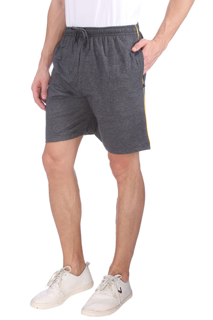 NEO GARMENTS Men’s Cotton Long Shorts | CARBON | SIZES FROM M TO 9XL.