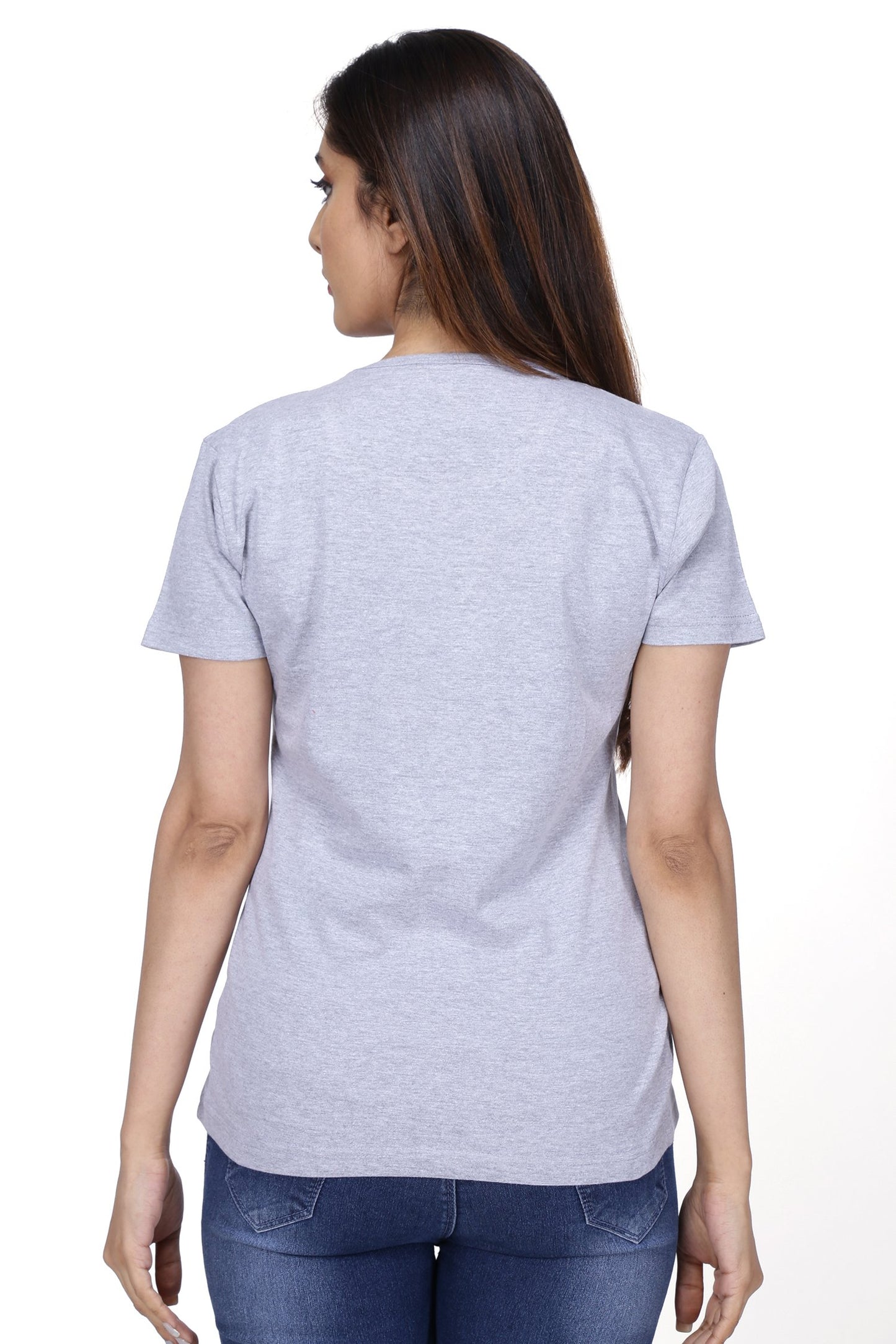 NEO GARMENTS Women's Cotton Round Neck T-shirt - MEOW | SIZE FROM S-32" TO 8XL-52"