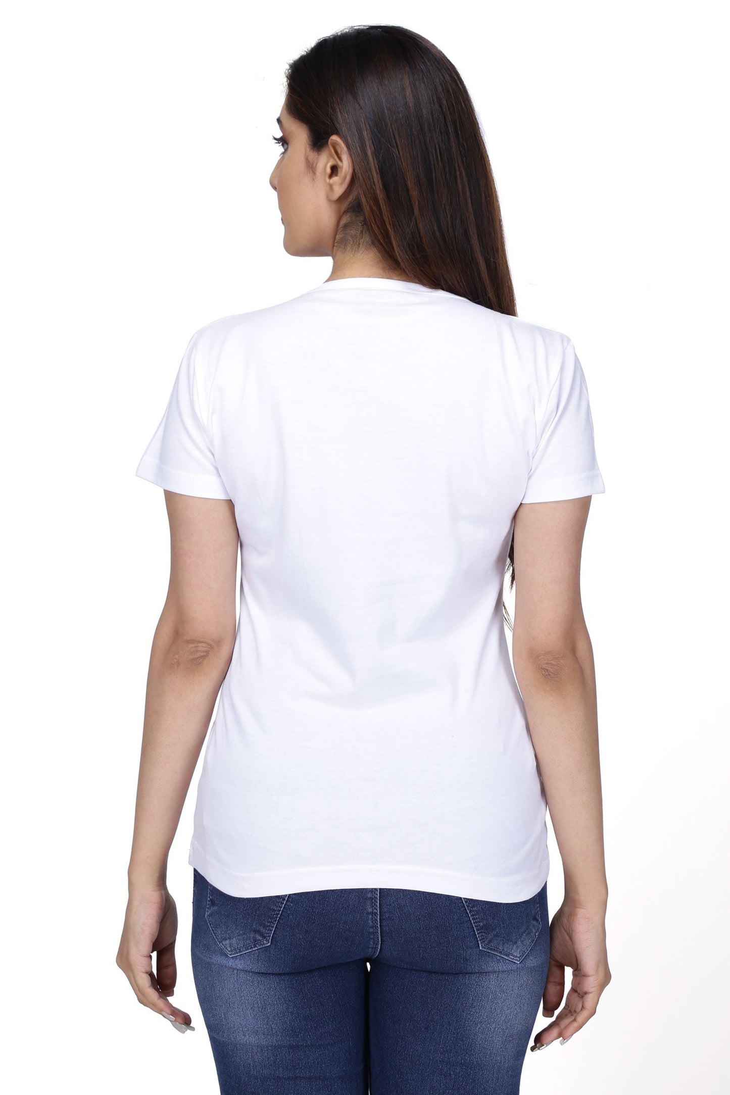 NEO GARMENTS Women's Cotton Round Neck T-shirt - PANDA. | SIZE FROM S-32" TO 8XL-52"
