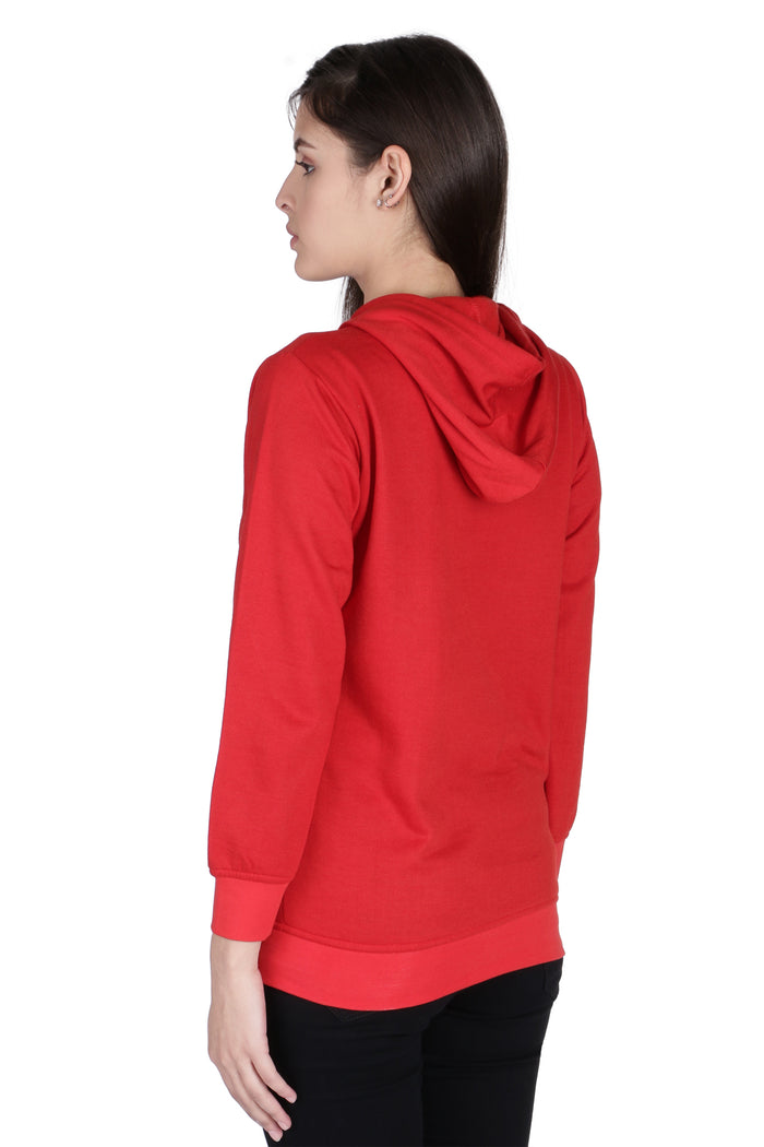 Neo Garments Women's Cotton Fashion Hooded Pullover Sweatshirt with Kangaroo Pockets | BEAR | SIZE FROM S - 36" TO 3XL - 46"