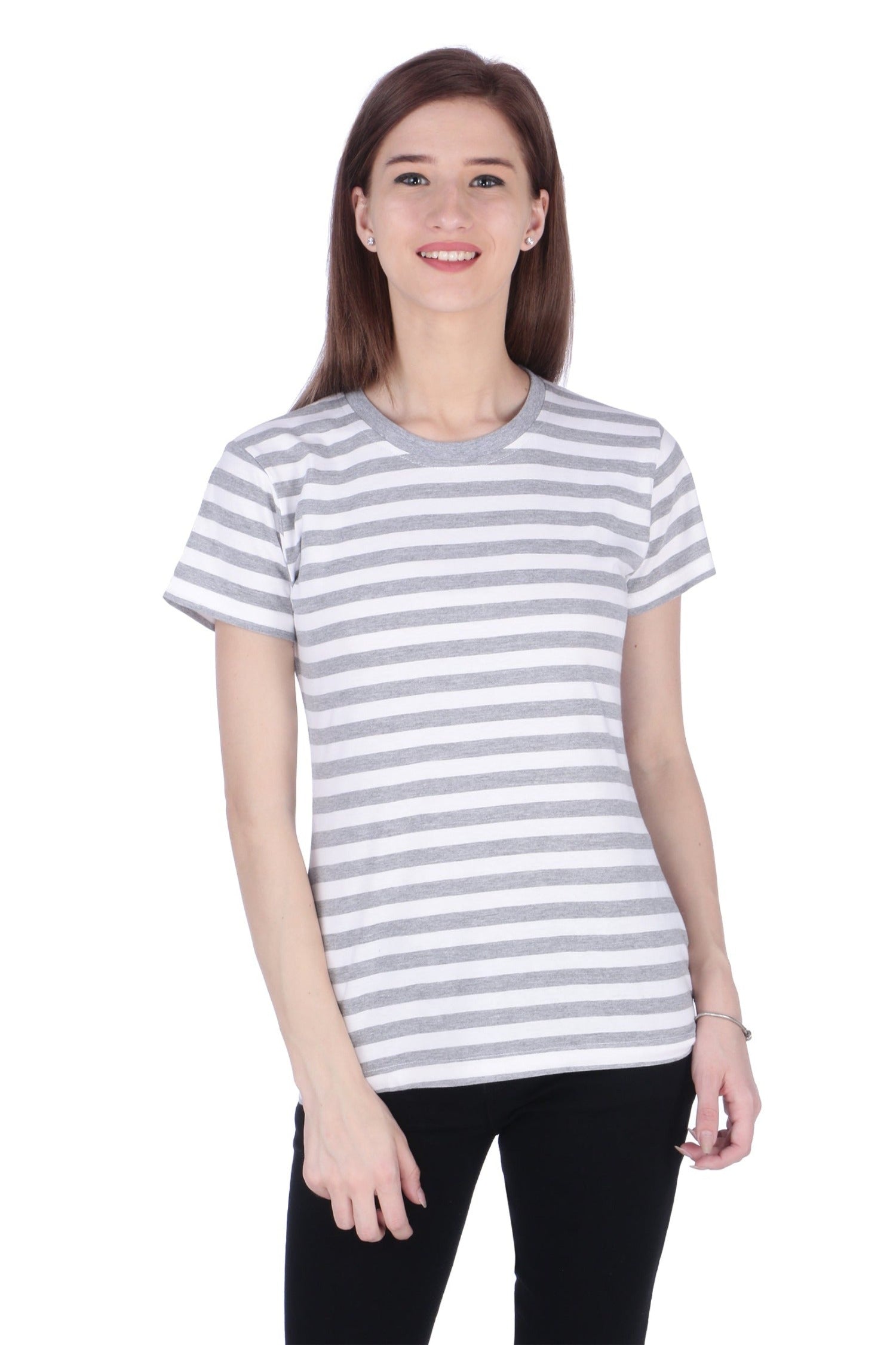 Striped t shop shirt ladies