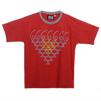 saraswati print t-shirt for boy's, front view