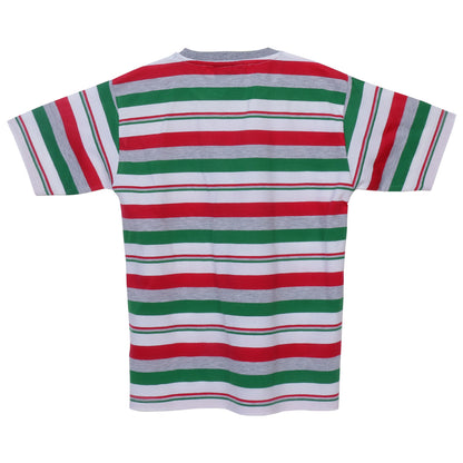 Neo Garments Boys Round Neck Cotton Striped T-Shirt. | SIZE FROM 7YRS TO 14YRS