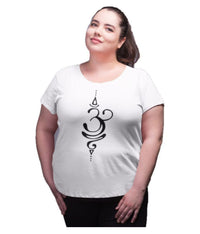 NEO GARMENTS Women's Cotton Round Neck T-shirt - OM. | SIZE FROM S-32" TO 8XL-52"