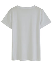 NEO GARMENTS Women's Cotton Round Neck T-shirt - FREEDOM | SIZE FROM S-32" TO 3XL-42"