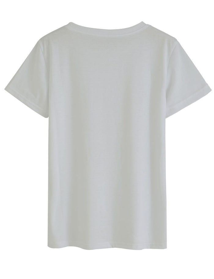 NEO GARMENTS Women's Cotton Round Neck T-shirt - FREEDOM | SIZE FROM S-32" TO 3XL-42"