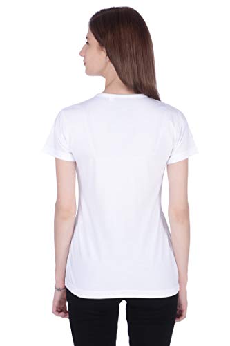 NEO GARMENTS Women's Cotton Round Neck T-shirt - PUPPIES. | SIZE FROM S-32" TO 3XL-42"