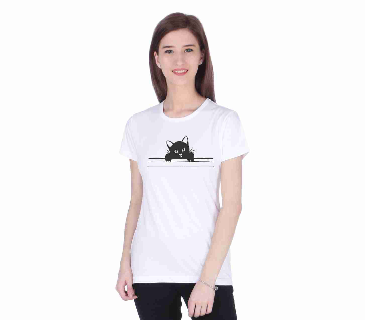 Peeking cat clearance shirt