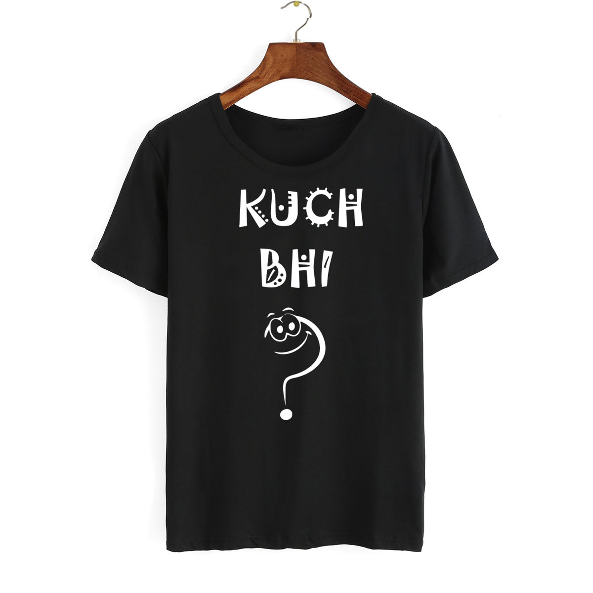 NEO GARMENTS Women's Cotton Round Neck PLUS T-shirt | KUCH BHI | SIZE FROM - S-32" TO 8XL-52".